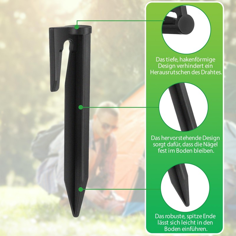Pack of 200 Pegs for Robotic Lawnmower Cable Lawn Robot