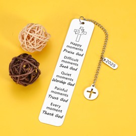 First Communion Gifts for Girls Boys, Baptism Gifts for Women Men 2025, Religious Bookmarks Bible Gifts for Women, Easter Book Lovers Gift Bible Book Marks for Teen Boys Girls