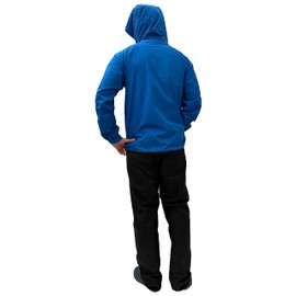 Tartex Rainwear, Rain Suit, Top and Bottom Set, Windproof, Waterproof, Water Pressure Resistance: 10,000 mm H2O, Permeability 20,000 g/m² 24hrs, Men's, M, L, LL, 3L, 006 blue