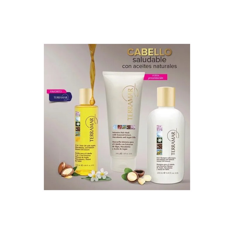 Tratamiento Capilar Óleo, Shampoo, Mascarilla Terramar Regal