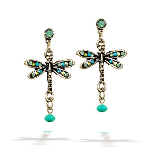 La Contessa Dragonfly Earrings Designed by Mary DeMarco and Curated