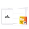 ADHES Printable Lables 1-2/5"x 2-3/5"(25.4mm*65.9mm) Direct Thermal Labels, 100 Sheet