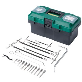 lukar 23pcs Packing Extractor, Pump Packing Puller Set, Packing Seal Puller, Stainless Steel Removable Tip, Flexible Packing Hook Extractor, Valve Packing Removal Tool with Toolbox