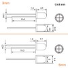 TAORAYO Light Emitting Diode, Electronic Component Light, Transparent LED Set,