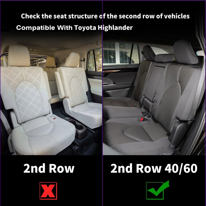 SecosAutoparts 2020-2023 Car PU Leather 8 Seat Covers Full Surround