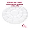 Cakebon Cake Boards Plastic - 8 Inch White Drums 3-Pack
