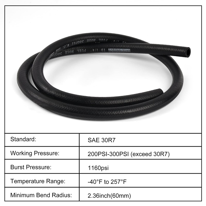 EVIL ENERGY Fuel Line Hose 1/4 Push Lock Fuel Hose