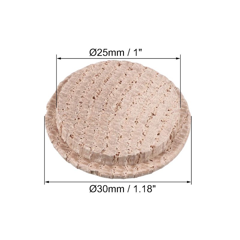 uxcell Wood Button Plugs 1 Inch Oak Hardwood Screw Hole