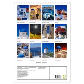 Santorini im Focus (Wandkalender 2026 DIN A3 hoch), CALVENDO Monatskalender: Die Insel Santorini in malerischem Licht (CALVENDO Orte)