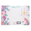 wocharm Baby Milestone Mat Blanket photo prop with floral numbers