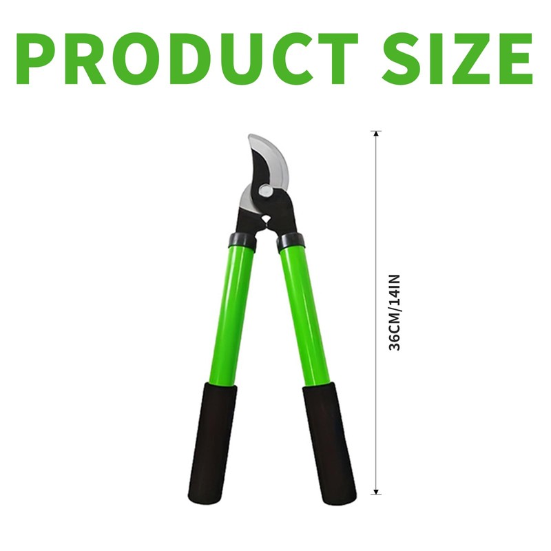 Bypass Tree Loppers – Garden Loppers with Carbon Steel Blade,