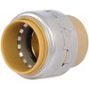 SharkBite Max 1 Inch Push Cap, Push to Connect Brass