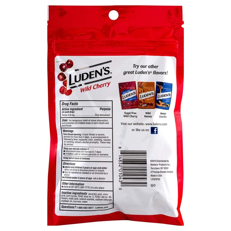 Ludens Wild Cherry Bag Size 30ct Ludens Wild Cherry Bag