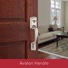 Kwikset Avalon Front Door Handle No Lock, Entry Handleset Exterior