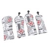 4Pcs UK Flag Print Golf Club Head Cover PU Golf