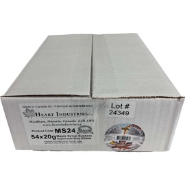 CANADA TRUE Pure Syrup Maple Lollipop 20g/Piece (54 Pieces-Original Box Package)