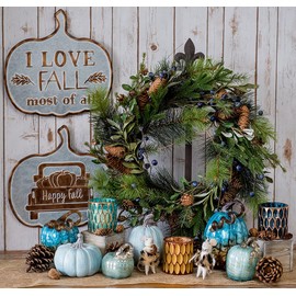 Boston International Handblown Glass Pumpkin Tabletop Décor, 11.43 x 14-Centimeters, Copper Canyon