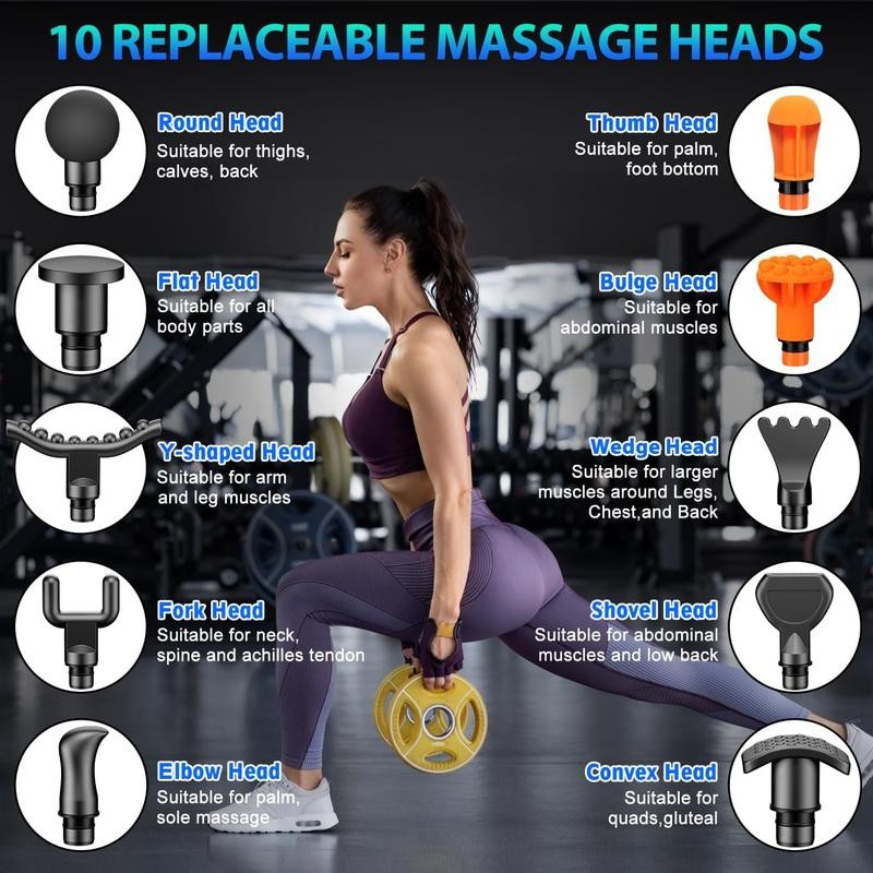 Massage Gun EM26 Experience powerful deep tissue relief,Featuring 10 massage