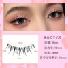 Koommon Natural False Eyelashes, Transparent Axis False Eyelashes, Handmade Upper
