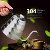 304 Stainless Steel Pour Over Coffee Gooseneck Kettle Teapot with