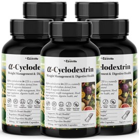 Earthville 5 AlphaCD Earthville AlphaCD 500mg 2-month supply Alpha-cyclodextrin 60 Veggie Capsules / 5개 알파CD 어스빌 알파시디 500mg 2개월분 알파시클로덱스트린 60베지캡슐