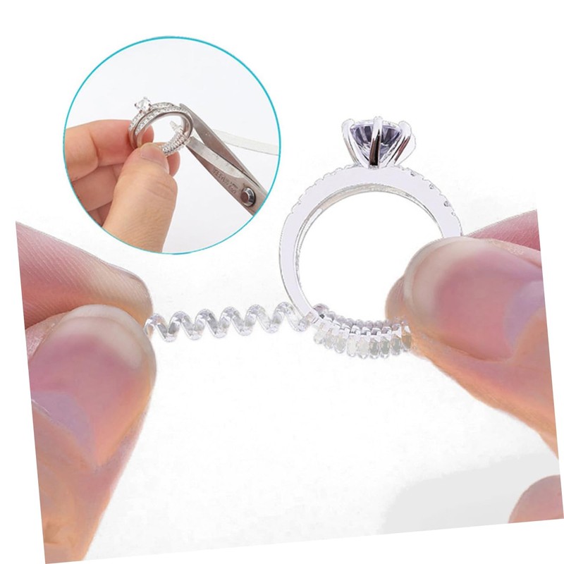 Operitacx Invisible Ring Adjuster Kit 6 Pcs Ring Sizer Soft