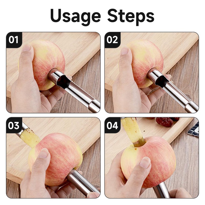 Apple Corer Stainless Steel 14 mm 19 mm Cutter Core