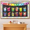 Aneco Happy Birthday Bulletin Board Decorations Cupcake Cutouts Border Trim