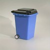 4-Pack Mini Wheelie Trash Bin Pen Holders for Office Desk
