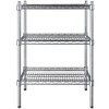 PRO&Family 14" x 24" NSF Chrome 3 Wire Shelf Kit