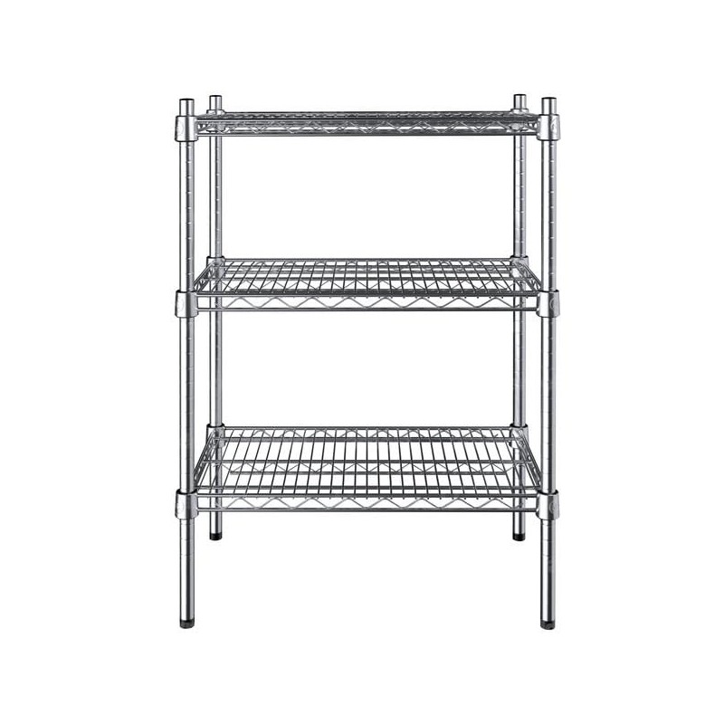 PRO&Family 14" x 24" NSF Chrome 3 Wire Shelf Kit