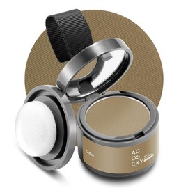 Acosey Root Touch Up Powder - Instant Gray Hair Coverage for Hairline Eyebrow Beard Lines and Bald Areas Coffee, Coffee, 1 Piece / Acosey 루트 터치업 파우더 - 헤어라인 눈썹 수염 라인 및 대머리 부위를 위한 즉각적인 회색 모발 커버 커피, Coffee, 1개