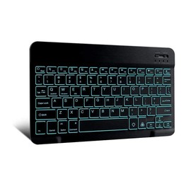 BoxWave Keyboard Compatible with MobileDemand xTablet Flex 10B - SlimKeys Bluetooth Keyboard - with Backlight, Portable Keyboard w/Convenient Back Light for MobileDemand xTablet Flex 10B - Jet Black