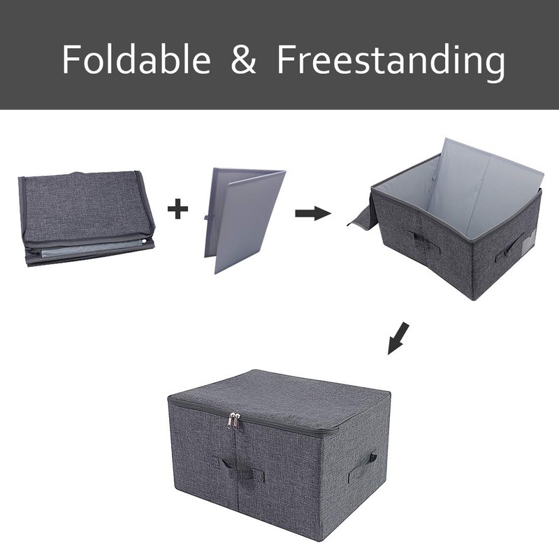 iwill CREATE PRO Fabric Garment Storage Box with Zip Lid