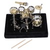 BORDSTRACT Mini Drum Set Model, Musical Instrument Display Kit for