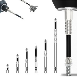 High Magnetic Screwdriver Drill Bit, Strong Magnetic Durability Screwdriver Drill Bit Set, Anti-Slip Magnetic Electric Screwdriver Set, Electric Precision Screwdriver Set, 25 50 65 70 90 150mm (6pcs)