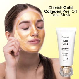 AmmuRi 24K Facial Mask, Anti-Wrinkle, Brightening Serum for Dry/Sensitive Skin, Blackhead Removal, Exfoliation, Moisturisation