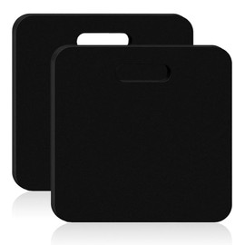 Stadium Seat Cushion 2pcs, Multifunctional Portable Foam Pad for Bleacher Seat Cushion, Indoor Outdoor Seating, Black