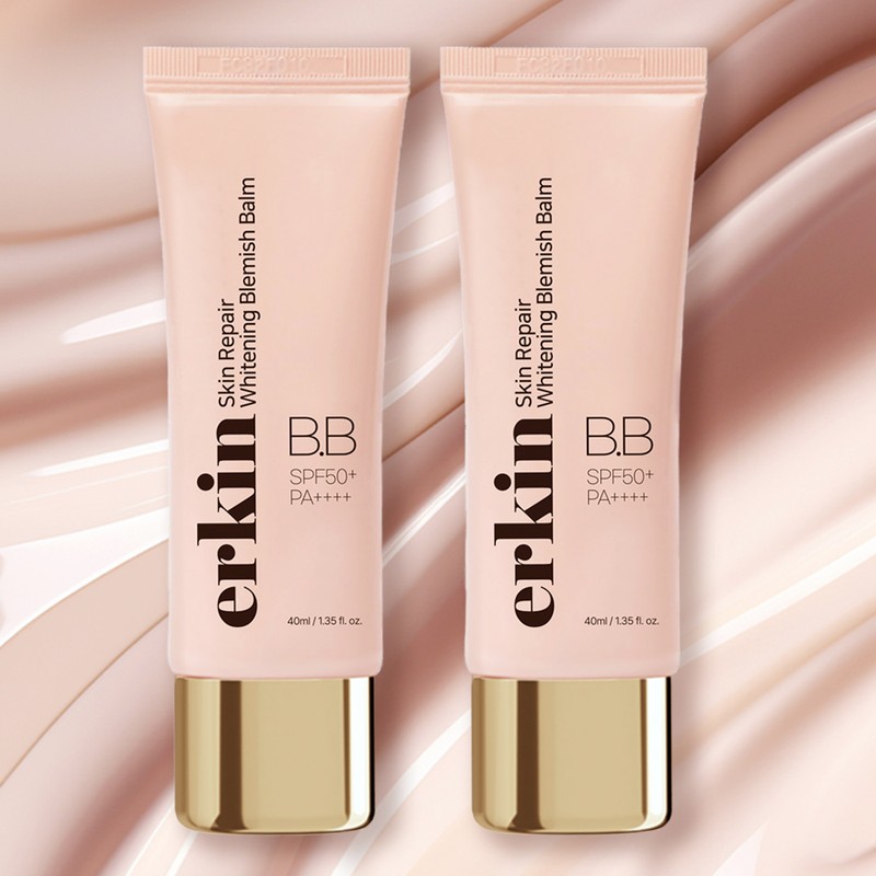 Erkin Skin Repair Whitening BB Cream 40ml x 2, whitening/super