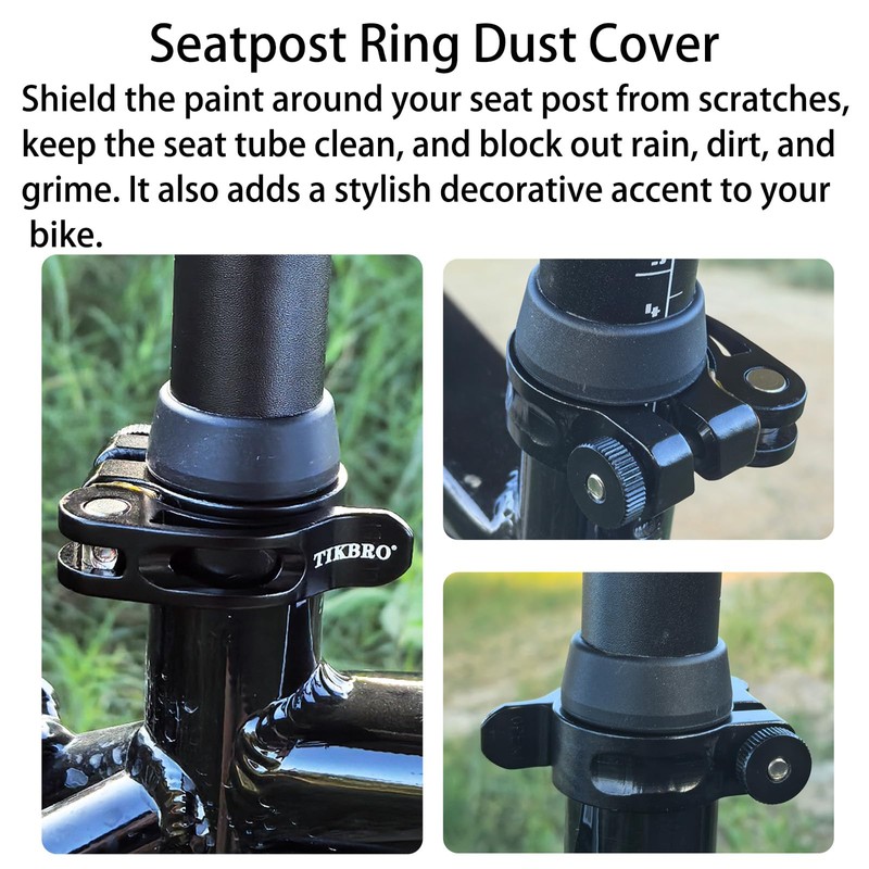 TIKBRO Bike Seat Clamp Quick Release or Screw Lock Styles