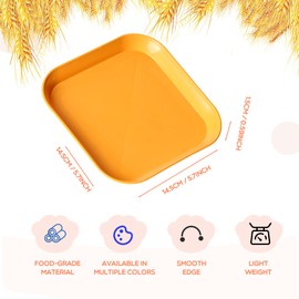 HMDZMR Cat Bowls 6 inch Cat Food Bowl, 4Pcs Whisker Fatigue Free Cat Bowls, Unbreakable Wheat Straw Cat Dishes, Shallow Cat Bowls for Indoor Cats