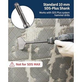 Firecore SDS Plus Cincel 250mm * 75mm de extracción de azulejos doblados en ángulo de ancho FS18310