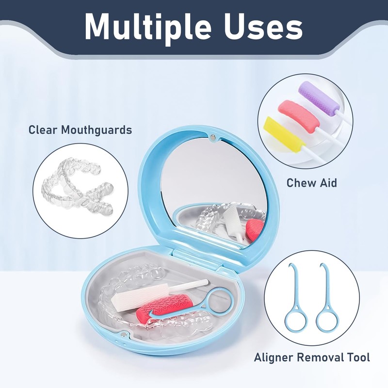 Pack of 2 Toothpicks Box Braces Container for Adult Braces