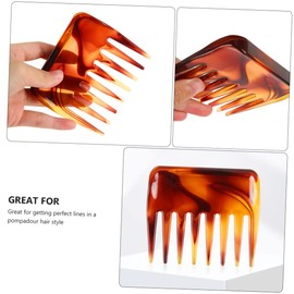 PACKOVE 2Pcs Tooth Combs Retro Wide Tooth Hairdressing Combs for Relief Scalp Massage Durable Lightweight Design for Styles
