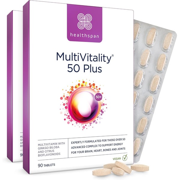 Healthspan Multivitamin 50 Plus | Advanced Daily Supplement for Adults