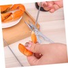 Gatuida 3pcs Seafood Cracking Tools Set Ergonomic Crab Peeling Clamps