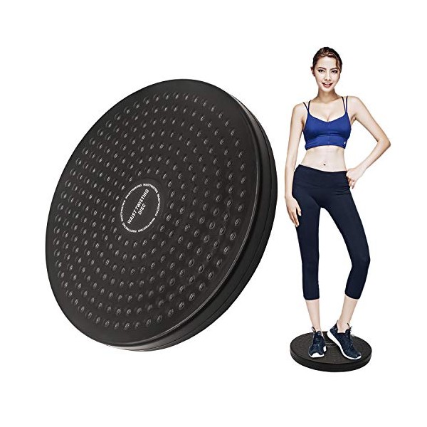 Sport Waist Twist Disc, Balance Board with Non-Slip Safety Platform, Aerobic Exercise Disc Exerciser Rotating Board, Fitness Waist Exercise Equipment