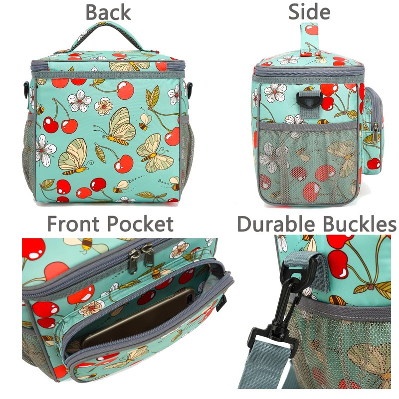 FlowFly Insulated Reusable Lunch Bag Adult Large Lunch Box for