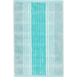 Cawö Home Hand Towels Noblesse Cashmere Stripes 1056 Mint - 14 Guest Towels 30 x 50 cm