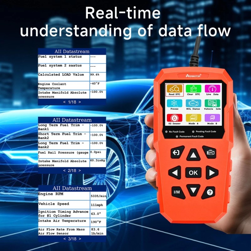 AERMOTOR OBD2 Scanner Code Reader Car Diagnostic Scan Tool Check